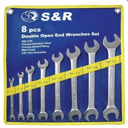 Набор ключей гаечных рожковых S&R 6шт (8х10-21х23мм)
