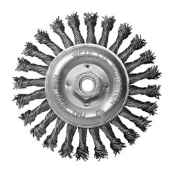 Щетка дисковая S&R, стальная плетенная проволока 150, ворс 0,8мм