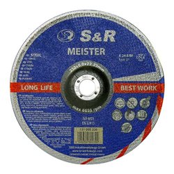 Круг зачистной по металлу S&R Meister A 24 R BF 230x6,0x22,2
