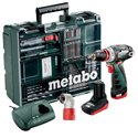 Дрель-шуруповерт аккумуляторный Metabo PowerMaxx BS Quick Pro Set c комплектом принадлежностей