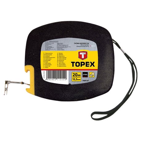 Лента измерительная TOPEX стальная, 20 м