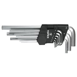 Ключи TOPEX шестигранные HEX 1.5-10 мм, набор 9 шт.