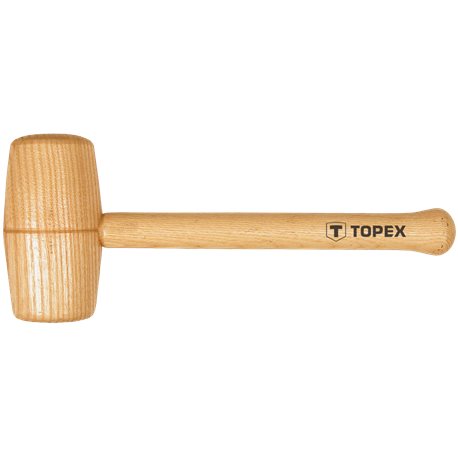 Киянка TOPEX деревянная, 70 мм, деревянная рукоятка