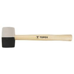 Киянка TOPEX резиновая O 58 мм, 450 г, черно-белая резина