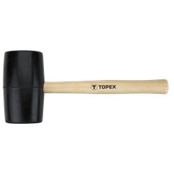 Киянка TOPEX резиновая O 72 мм, 900 г, рукоятка деревянная