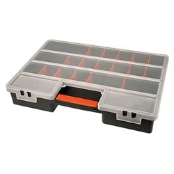 Ящик для креплений (органайзер) XL с перегородками, регулируются, 46 x 33 x 8 см