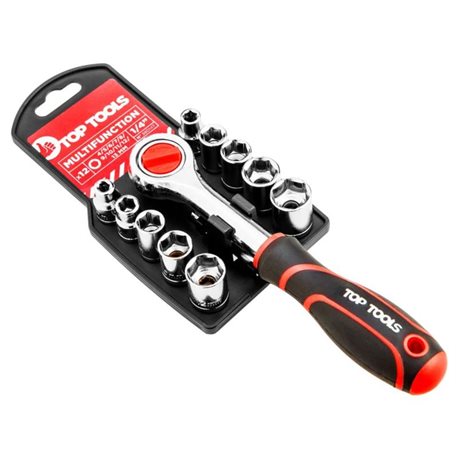 Набор торцевых ключей Top Tools 1/4” 12 шт.