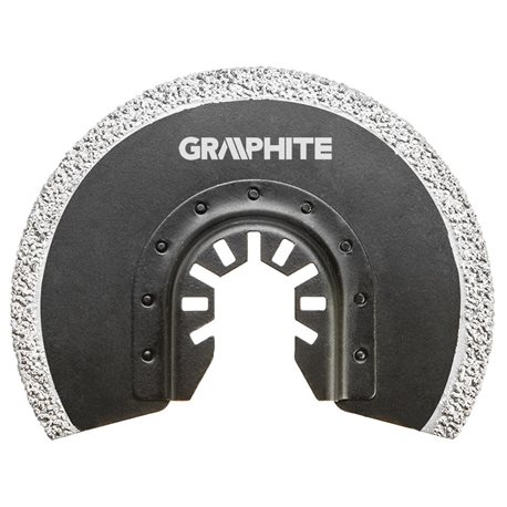 Круг GRAPHITE к многофункц.инструменту, полукруглый HM - вольфрамовое напыление, по керамике, D 85мм