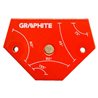 Cварочный угольник магнитный GRAPHITE 56H904, 64x95x14мм, угол 45, 60, 75, 90, 135град.,сила 11,4 кг