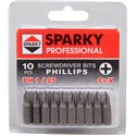 Бита SPARKY 20009720309  Phillips набор (10шт.) PH 1/25 мм