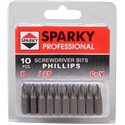 Бита SPARKY 20009720509  Phillips набор (10шт.) PH 3/25 мм